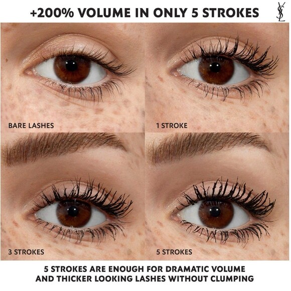 YSL Yves Saint Laurent Lash Clash Mascara Volume Extreme Travel Size 2ml x 4 Set - Picture 4 of 5